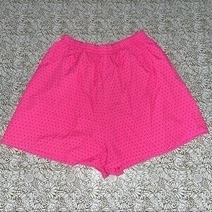 JIK Vintage Neón Polka Dot Pink Shorts - MEDIUM